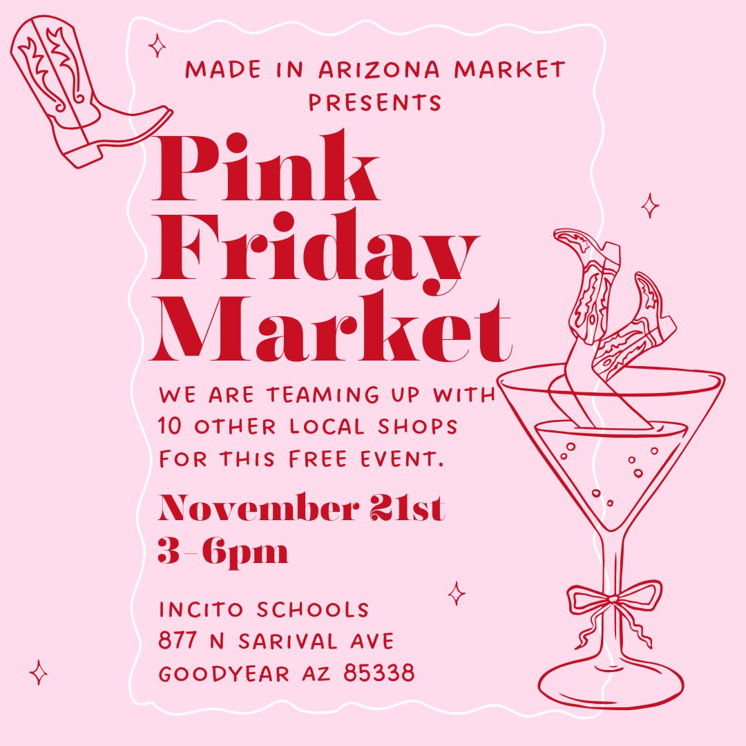 Be a Vendor at  Pink Friday Pop Up Market at Incito Schools November 21, 2025